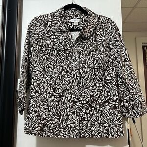 Christopher Banks, white and brown perfect fall jacket size large